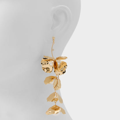 Serrenna Gold Women's Earrings - Chandelier earrings - Gold
