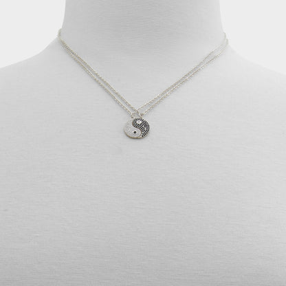 Yintomyyang Black/Silver Multi Women's Necklaces - Necklace - Black/Silver Multi