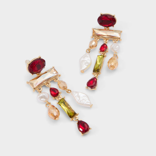 Savannahh in Bordo - Chandelier earrings - Bordo