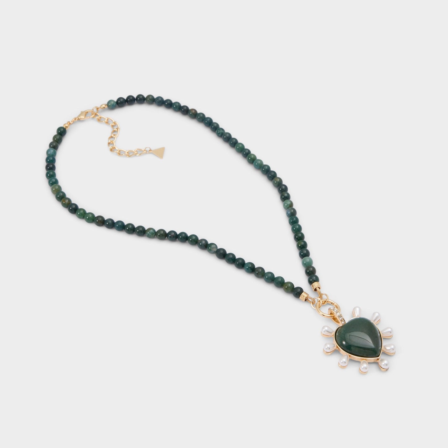 Preciousheart in Dark Green - Necklace - Dark green