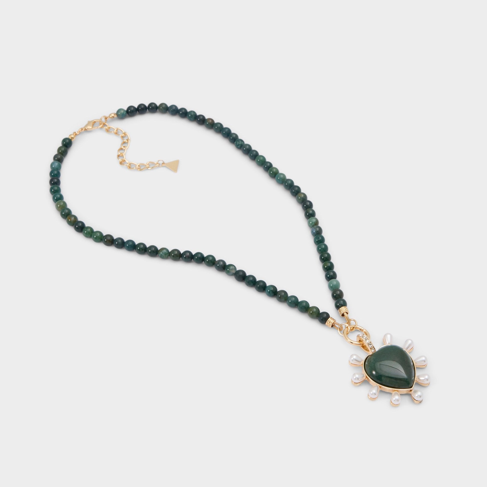 Preciousheart in Dark Green - Necklace - Dark green