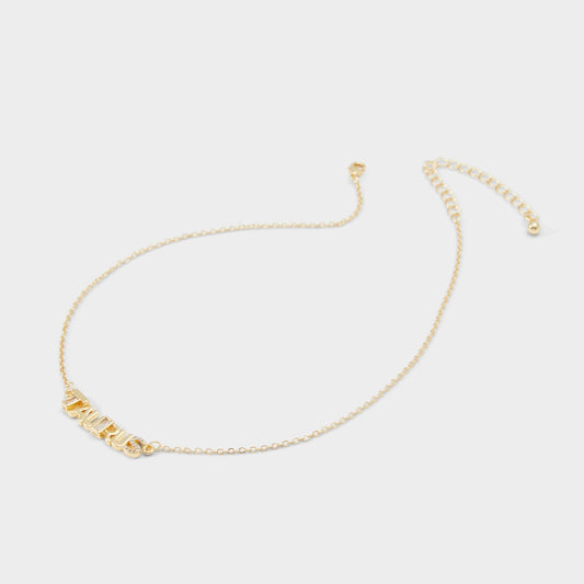 Starsigns Gold Women's Cubic Zirconia - Necklace - Gold