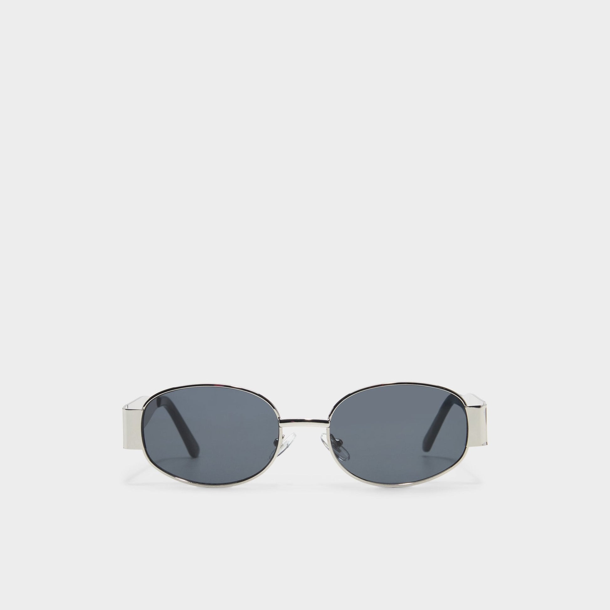 Unirerin Silver Women's Round - Round sunglasses - Silver
