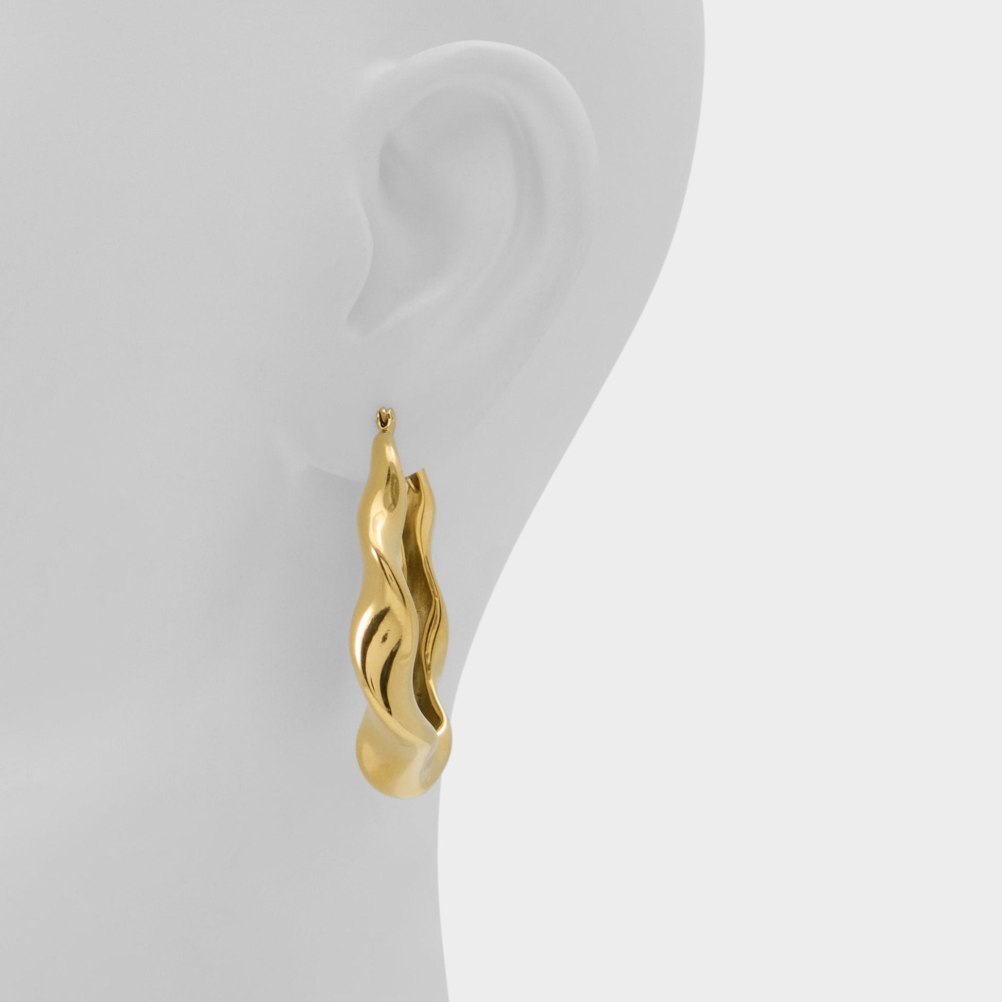 Patroklos Gold Women's Earrings - Hoop earrings - Gold