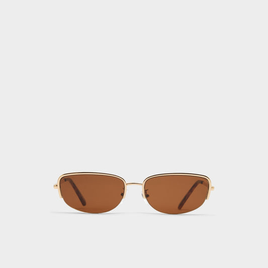 Lexara Gold Women's Square - Rectangle sunglasses - Gold