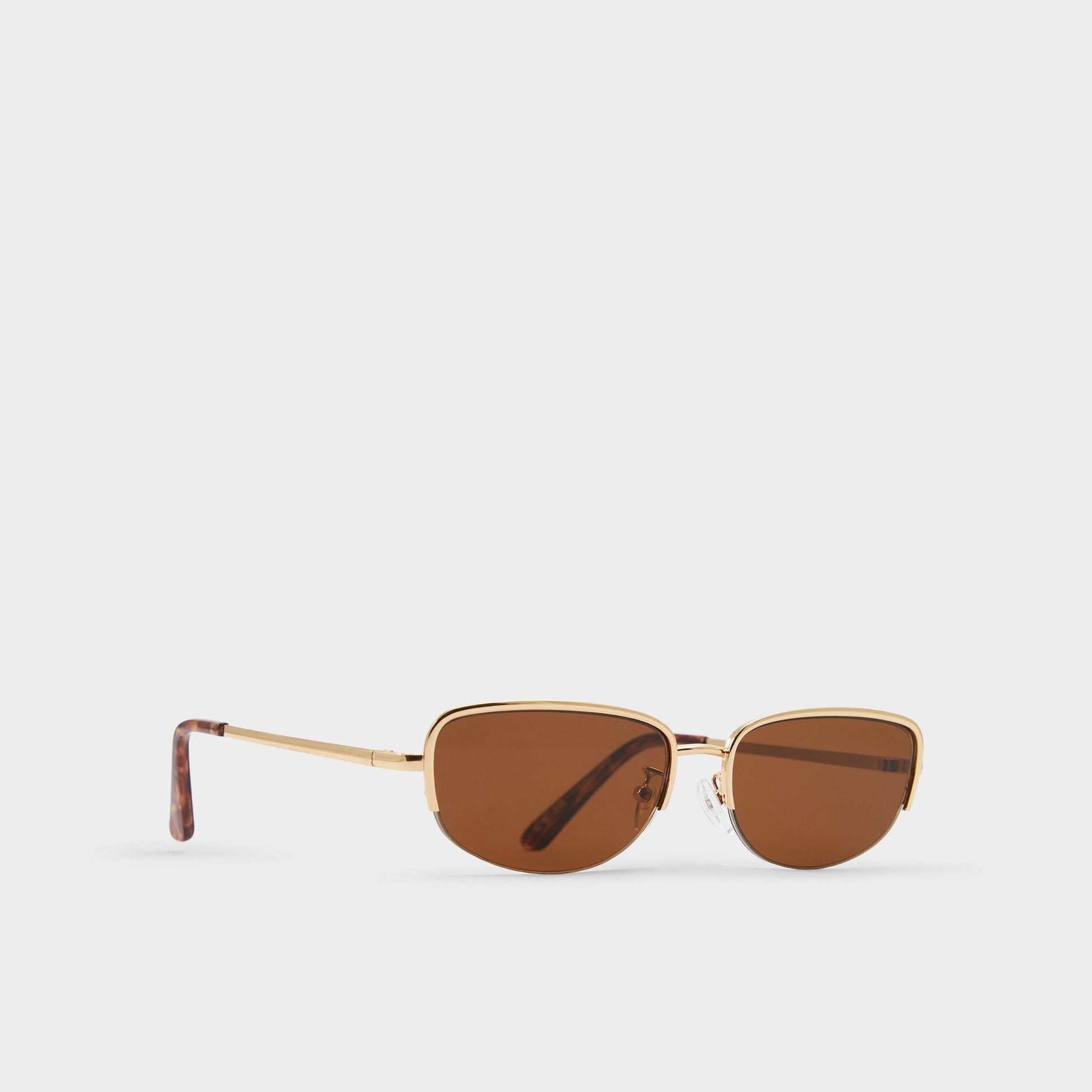 Lexara Gold Women's Square - Rectangle sunglasses - Gold