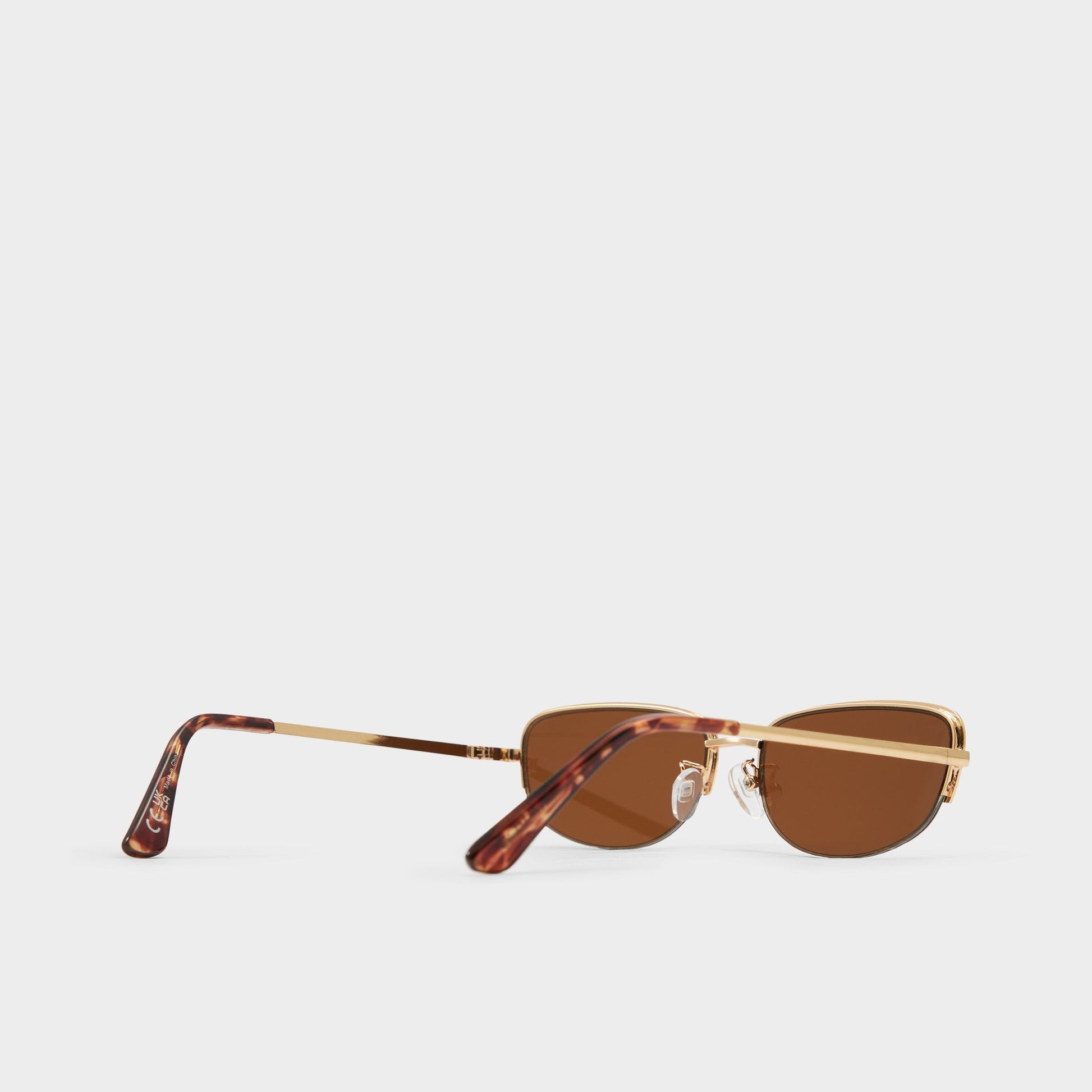 Lexara Gold Women's Square - Rectangle sunglasses - Gold