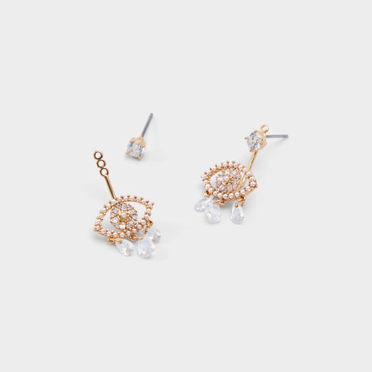 Eulalie Gold/Clear Multi Women's Gold plated - Earrings - Gold/Clear Multi