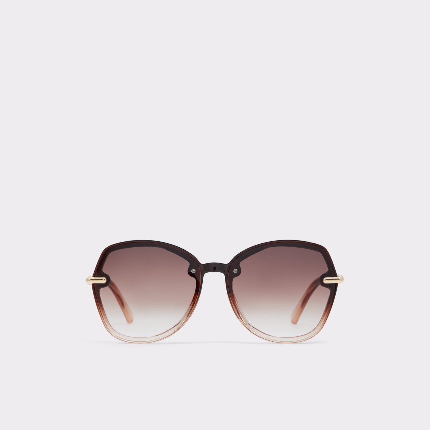 Cortegaca Brown Women's Round - Square sunglasses - Brown