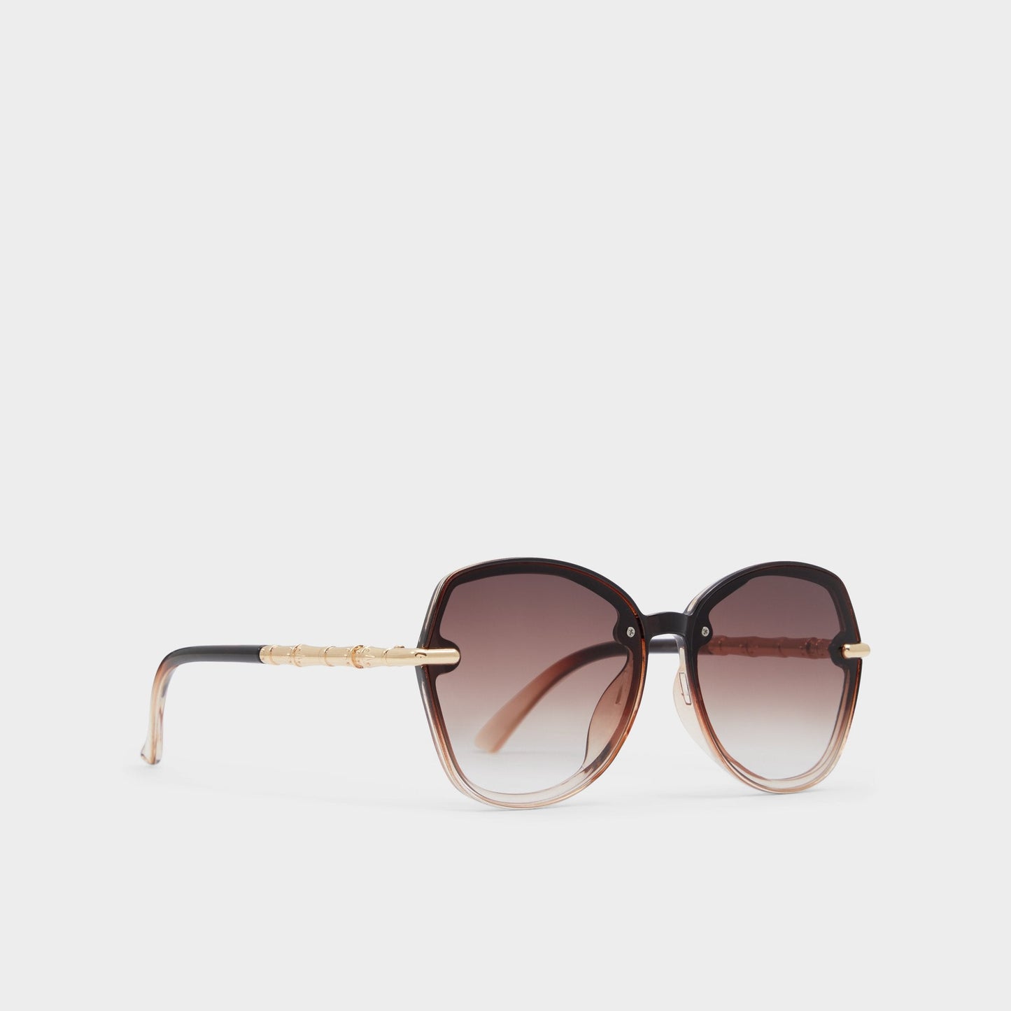Cortegaca Brown Women's Round - Square sunglasses - Brown