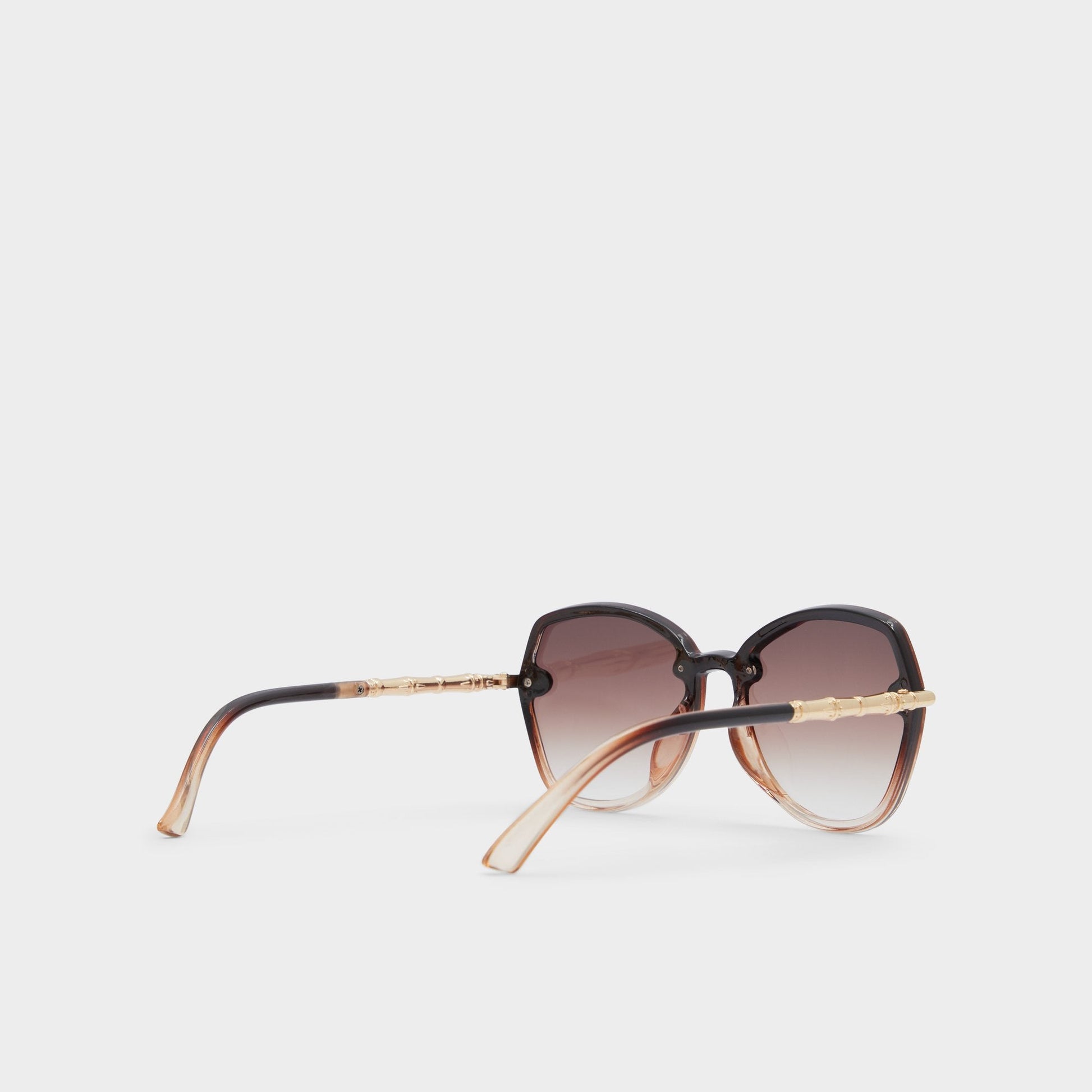 Cortegaca Brown Women's Round - Square sunglasses - Brown