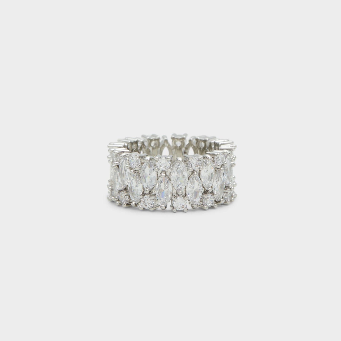 Nikka Silver/Clear Multi Women's Cubic Zirconia - Ring - Silver/Clear Multi