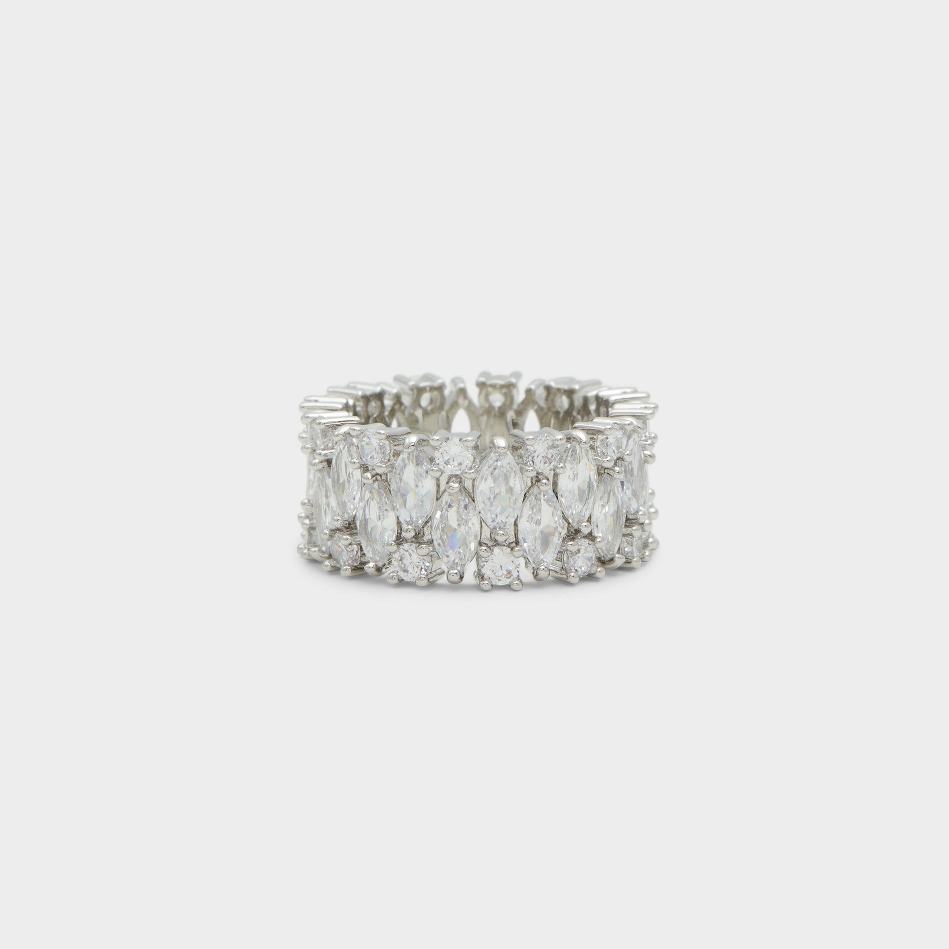 Nikka Silver/Clear Multi Women's Cubic Zirconia - Ring - Silver/Clear Multi