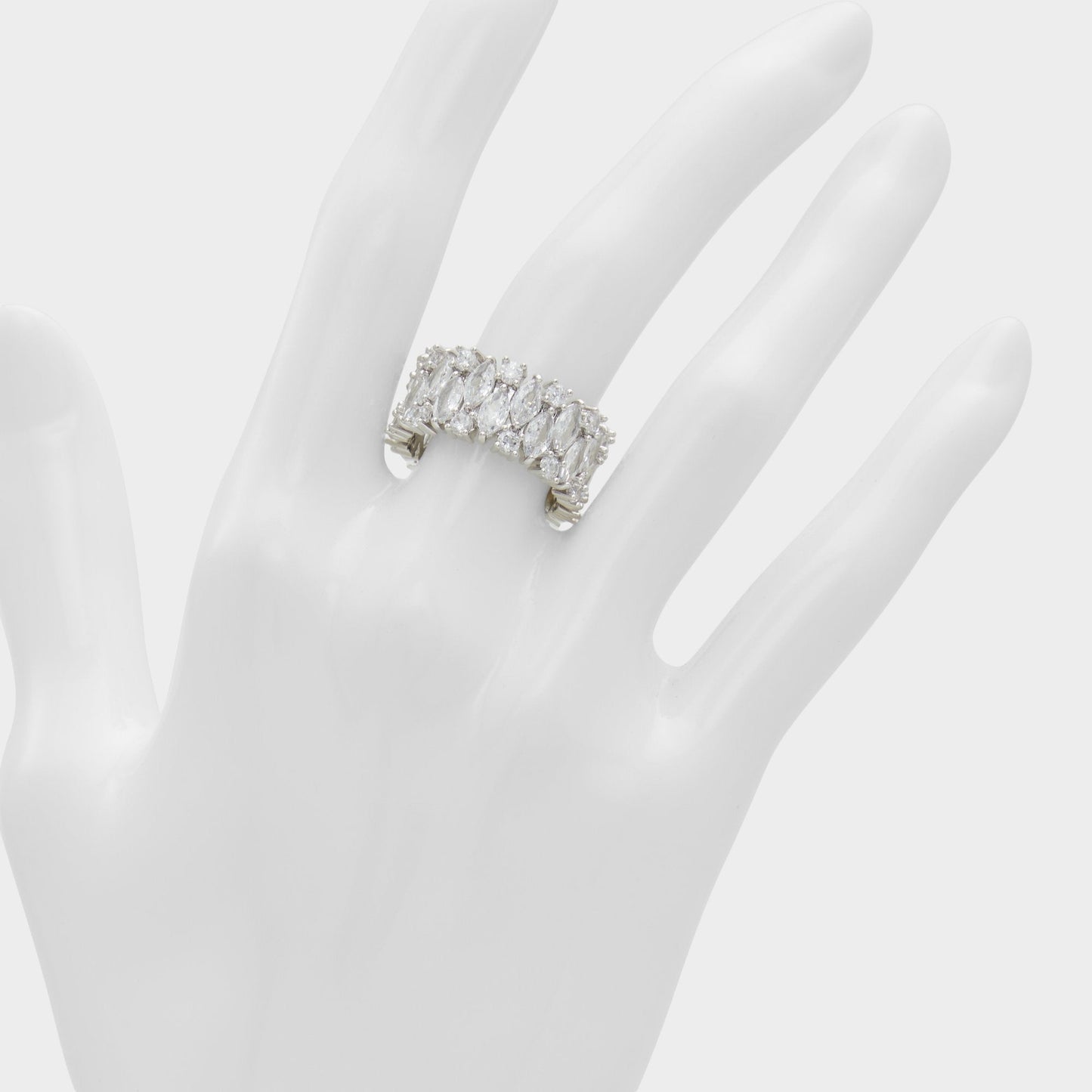 Nikka Silver/Clear Multi Women's Cubic Zirconia - Ring - Silver/Clear Multi