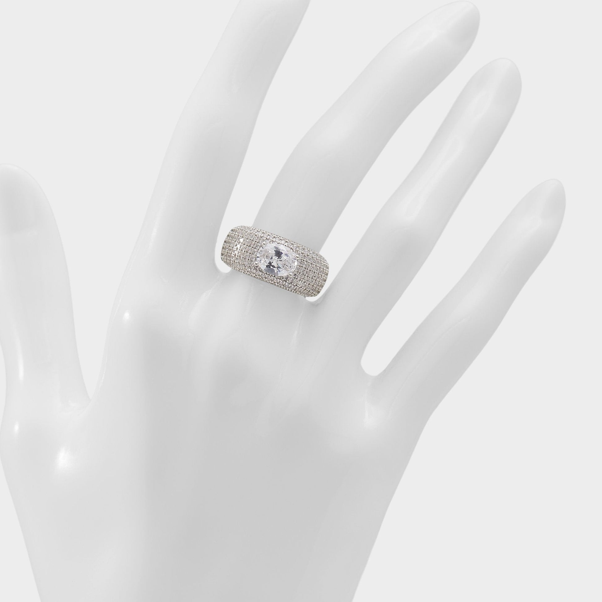 Caredar Silver/Clear Multi Women's Cubic Zirconia - Ring - Silver/Clear Multi