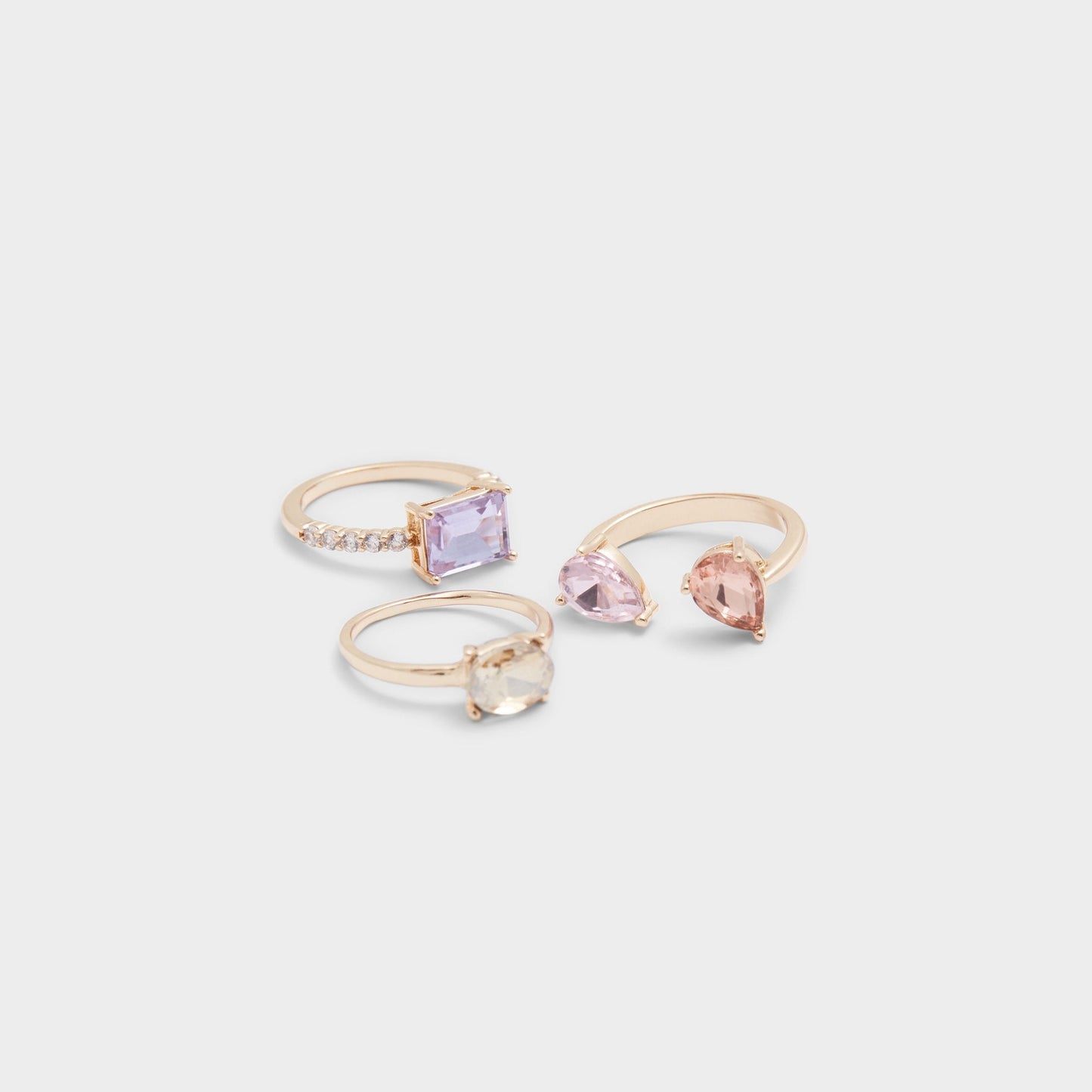 Pimediax Pastel Multi Women's Rings - Stackable rings - Pastel Multi
