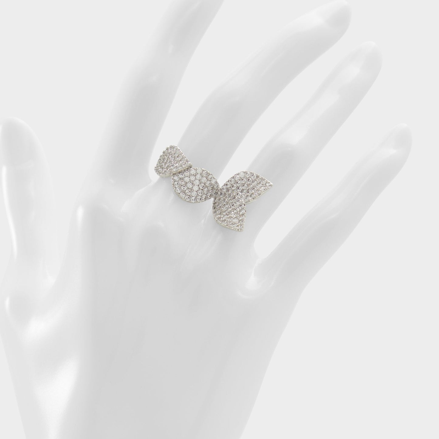 Celenring Silver/Clear Multi Women's Rings - Ring - Silver/Clear Multi