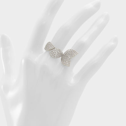 Celenring Silver/Clear Multi Women's Rings - Ring - Silver/Clear Multi