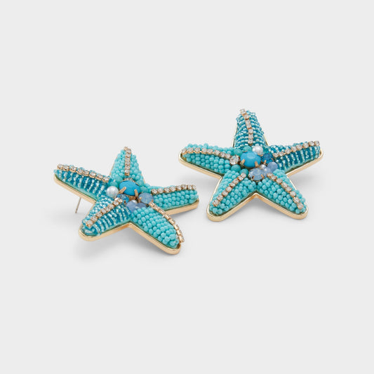 Starfishh in Turquoise - Statement earrings - Turquoise