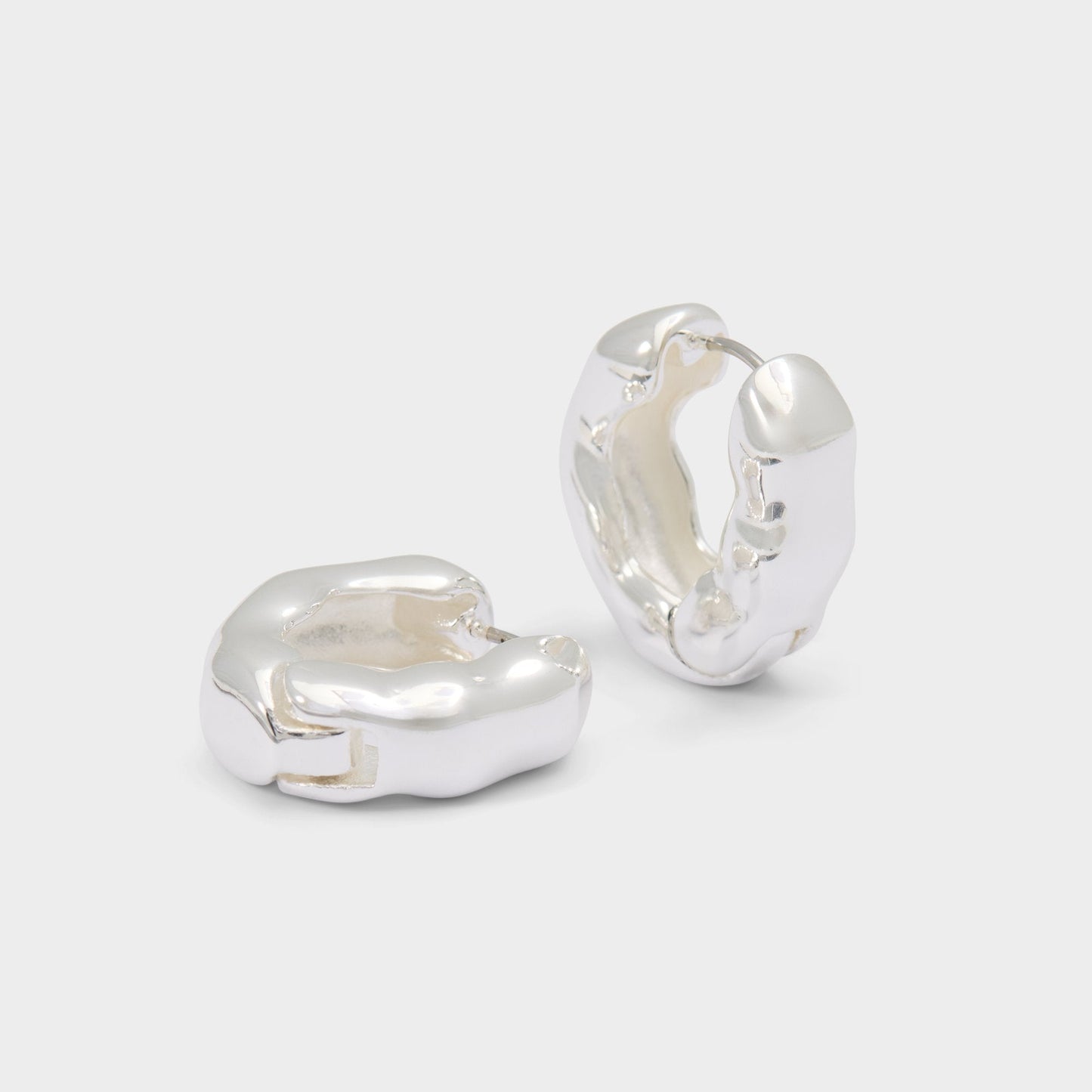Carandar in Silver - Hoop earrings - Silver