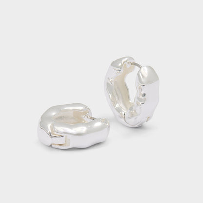 Carandar in Silver - Hoop earrings - Silver