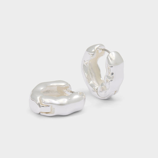 Carandar in Silver - Hoop earrings - Silver