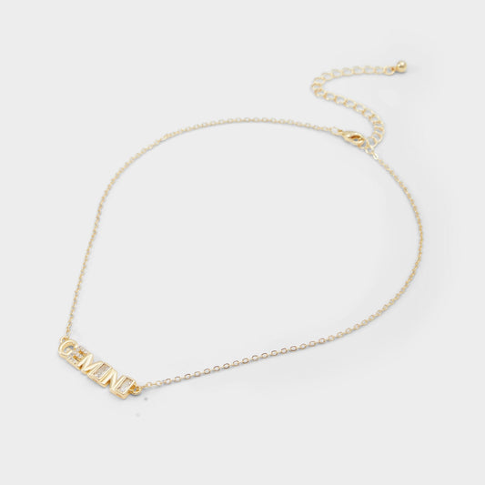 Starsigns Gold Women's Cubic Zirconia - Necklace - Gold