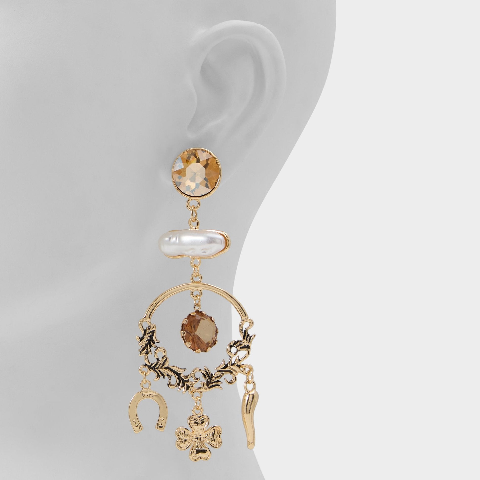 Chances in Champagne - Chandelier earrings - Champagne