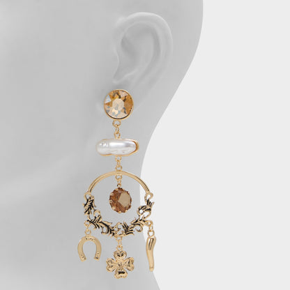 Chances in Champagne - Chandelier earrings - Champagne