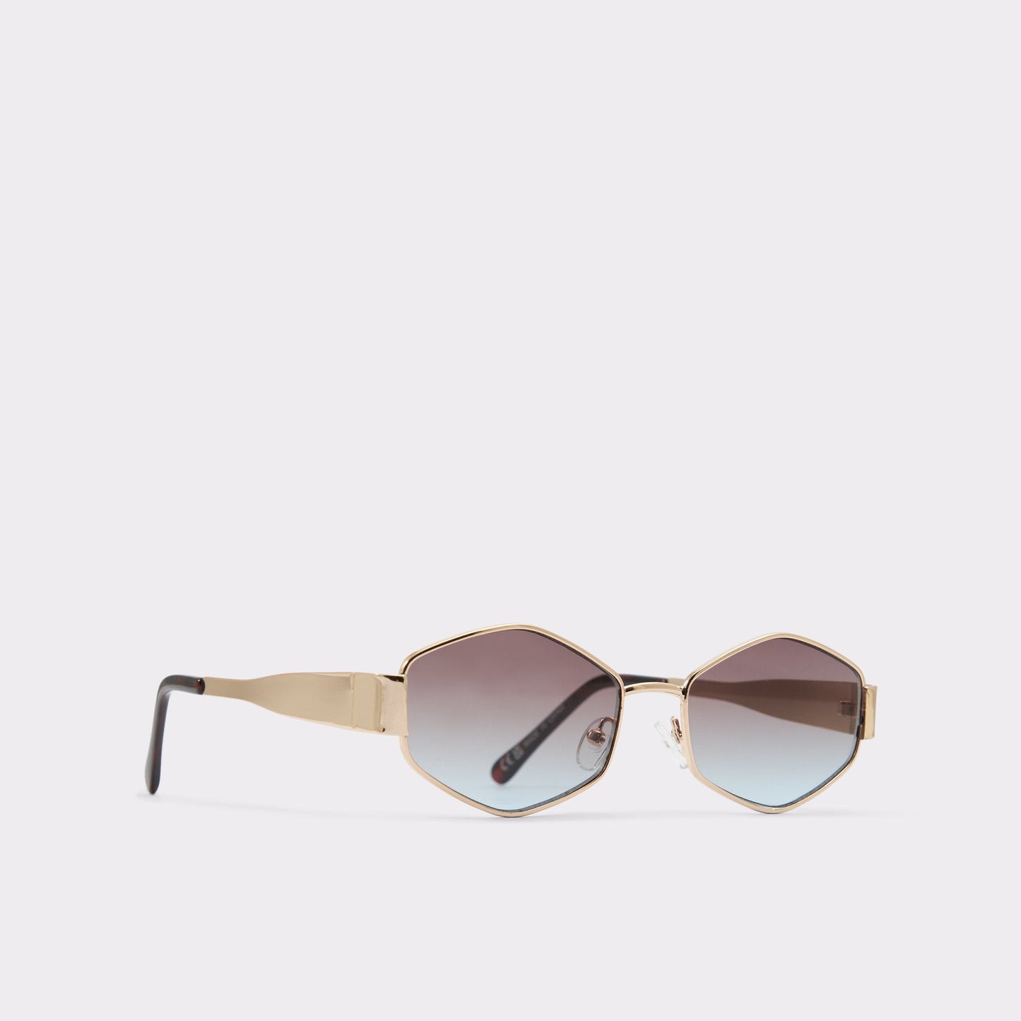 Rilibaen Gold Women's Round - Sunglasses - Gold