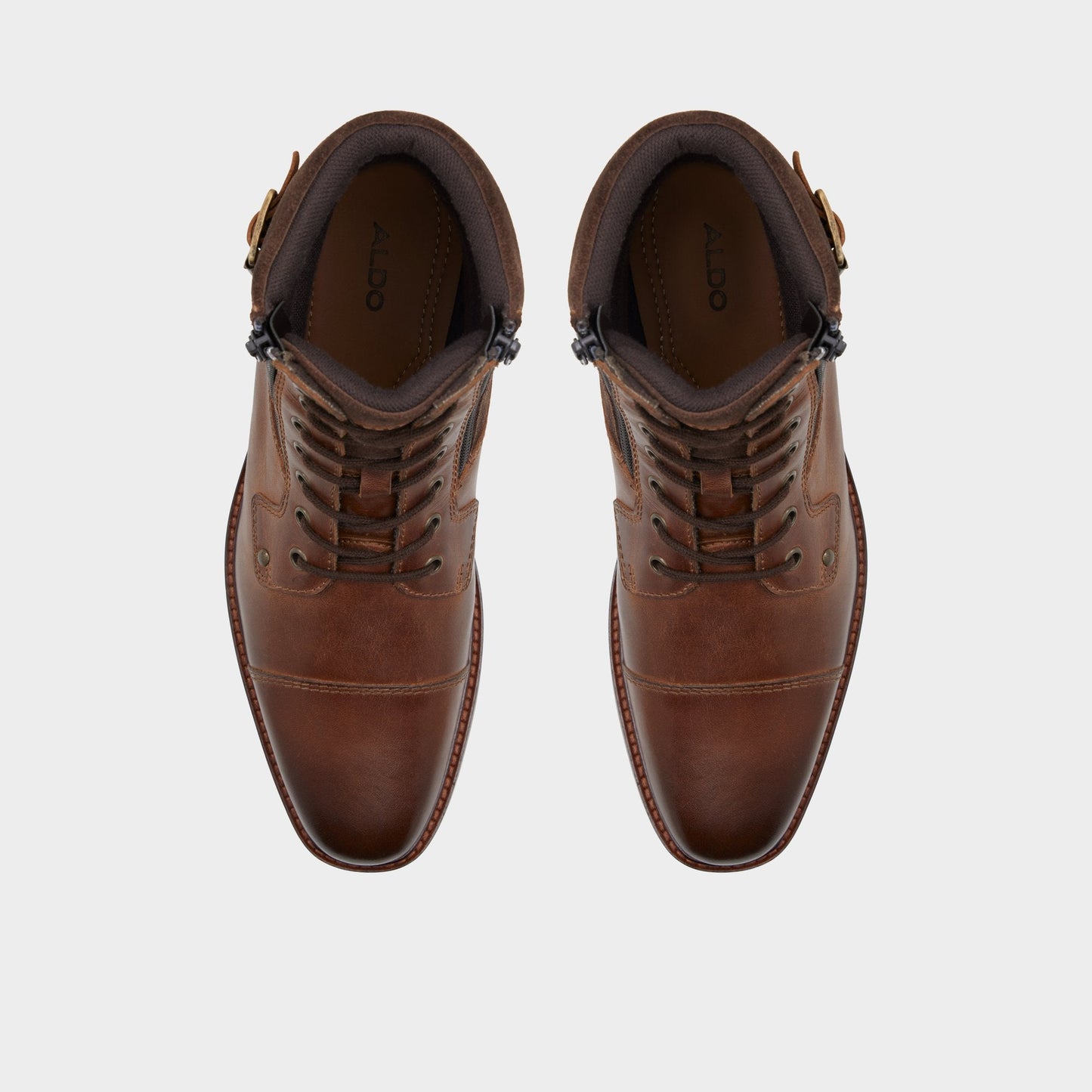 Constantine Dark Brown Men's Lace-up boots - Lace-up boot - Dark brown