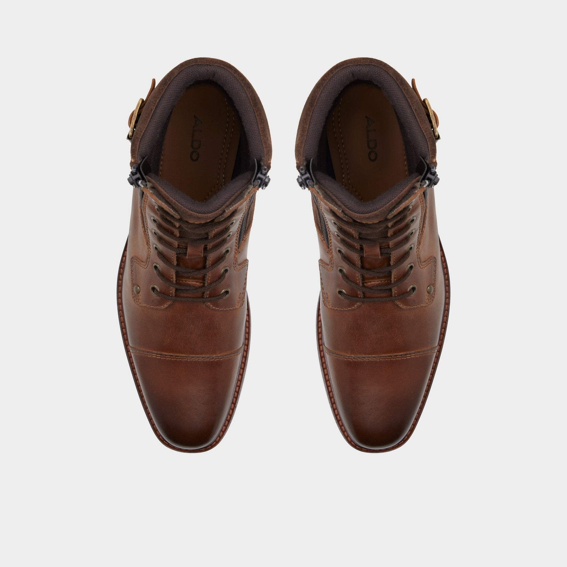 Constantine Dark Brown Men's Lace-up boots - Lace-up boot - Dark brown