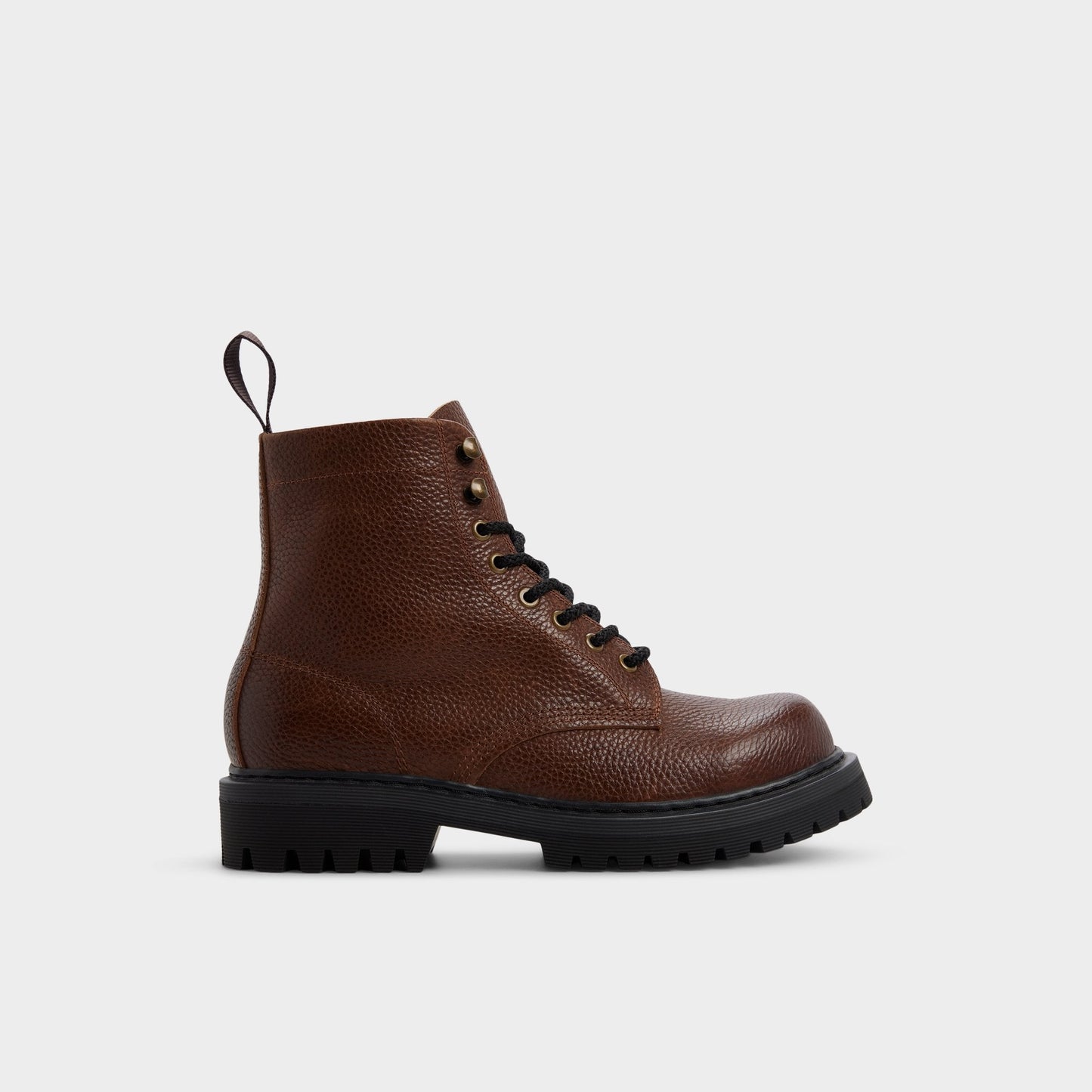 Doublezero in Dark Brown - Combat boot, Lug sole - Dark brown