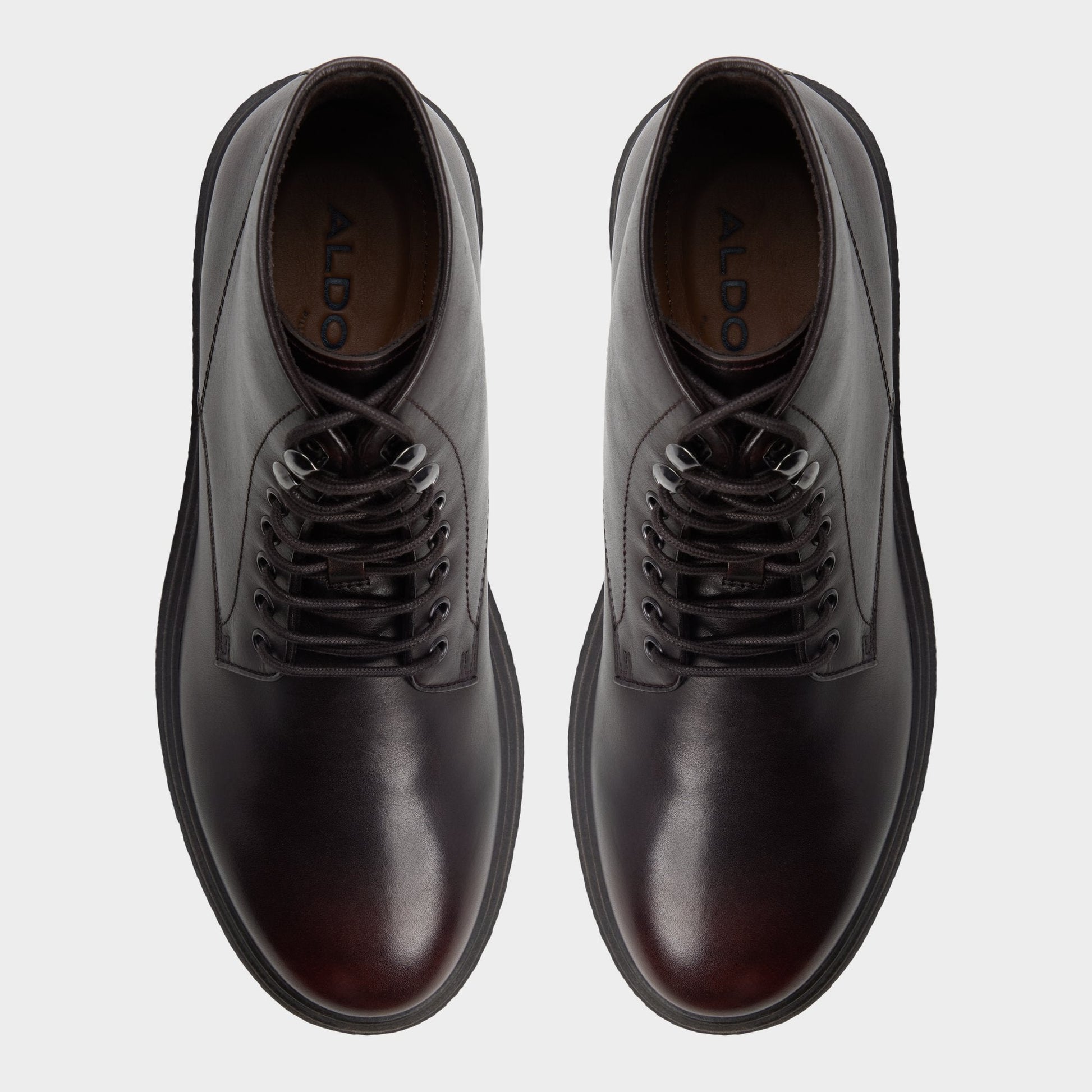 Walton in Dark Brown - Lace-up boot - Dark brown