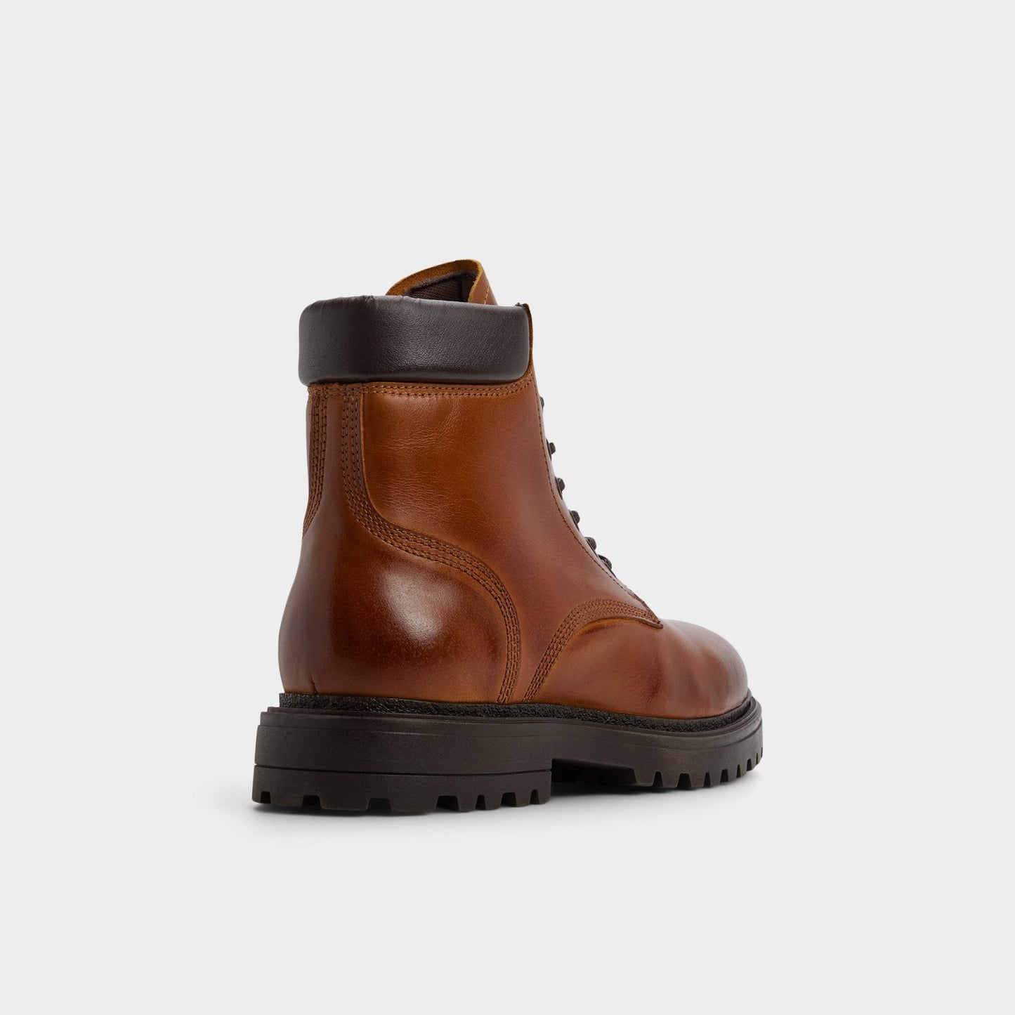 Draco in Cognac - Combat boot, Lug sole - Cognac
