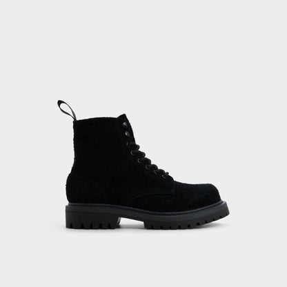 Doublezero in Black - Combat boot, Lug sole - Black