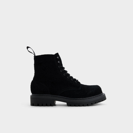 Doublezero in Black - Combat boot, Lug sole - Black