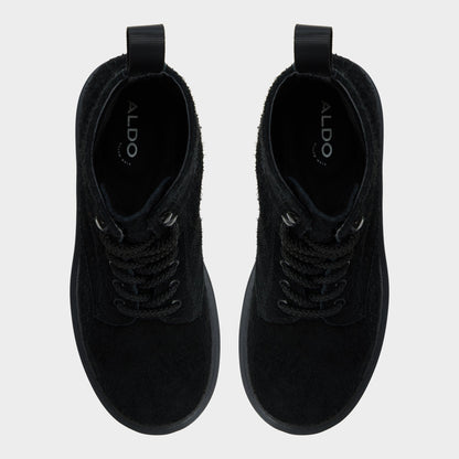 Doublezero in Black - Combat boot, Lug sole - Black