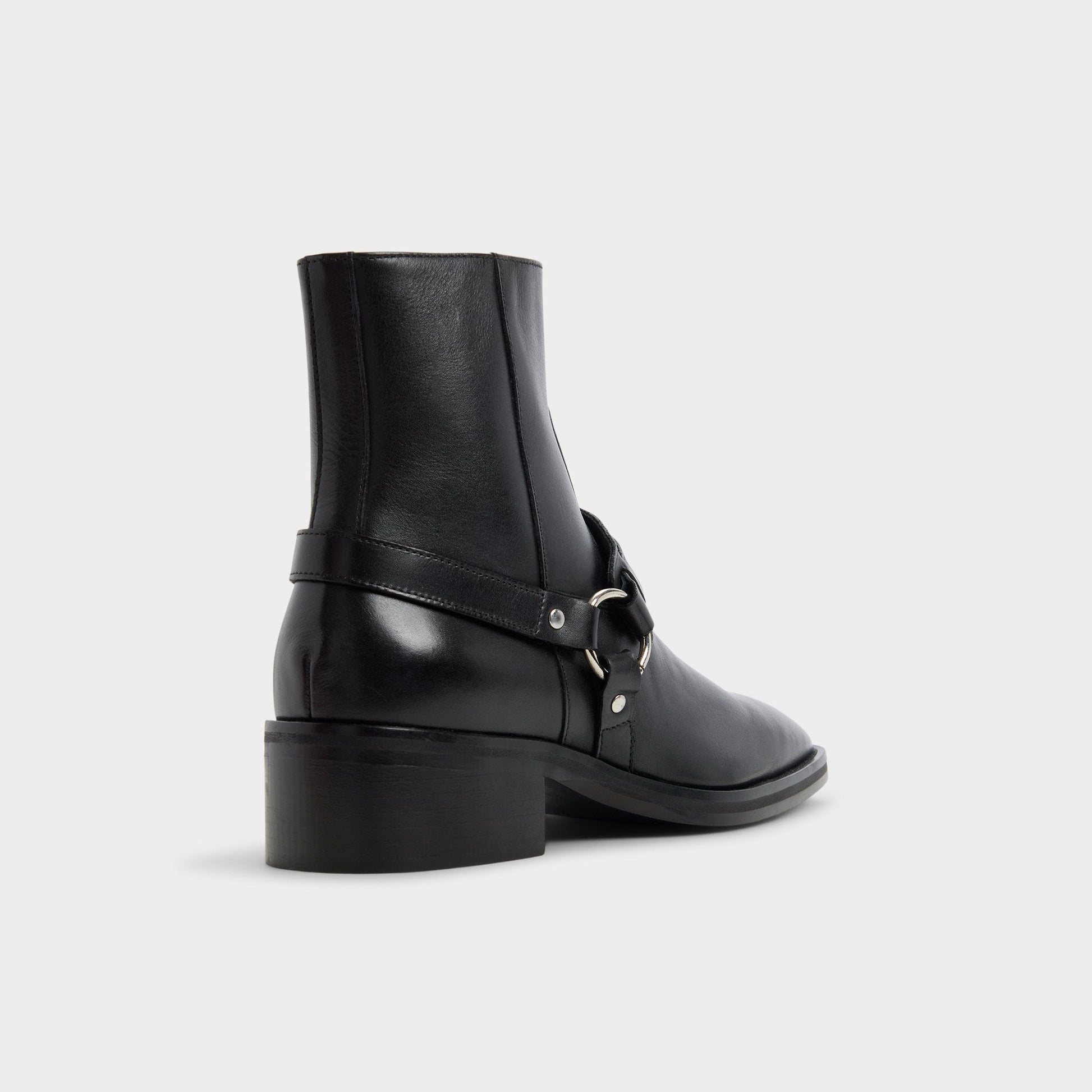 Marcos in Black - Ankle boot, Block heel - Black