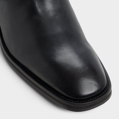 Marcos in Black - Ankle boot, Block heel - Black