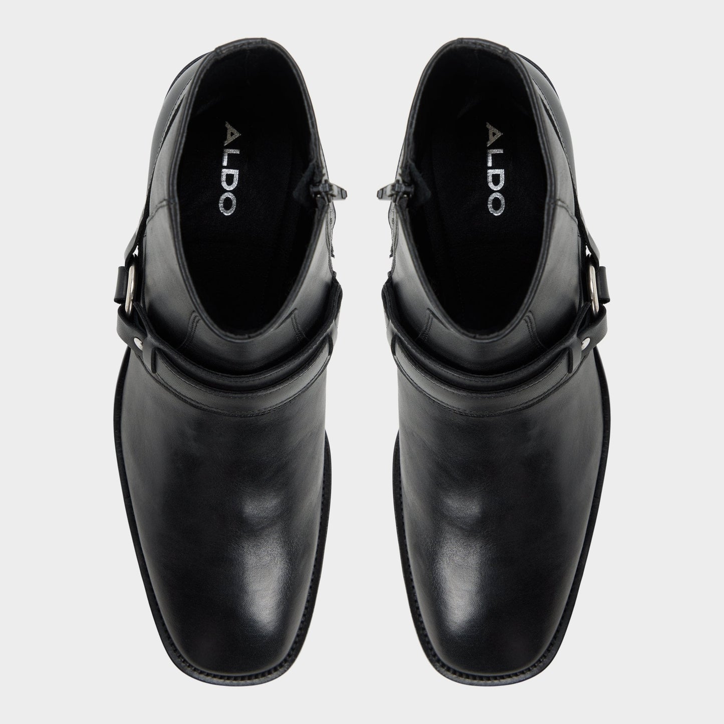 Marcos in Black - Ankle boot, Block heel - Black
