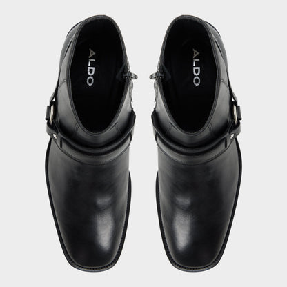 Marcos in Black - Ankle boot, Block heel - Black
