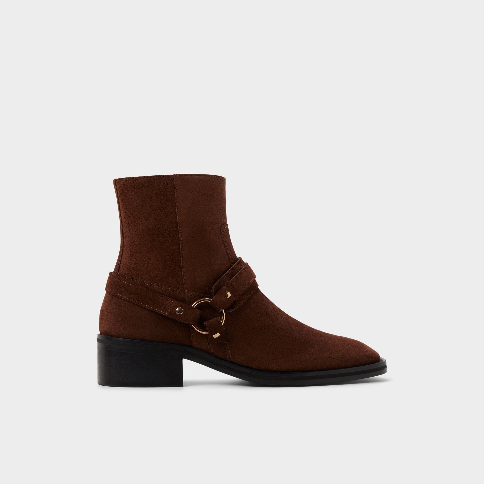 Marcos in Dark Brown - Ankle boot, Block heel - Dark Brown