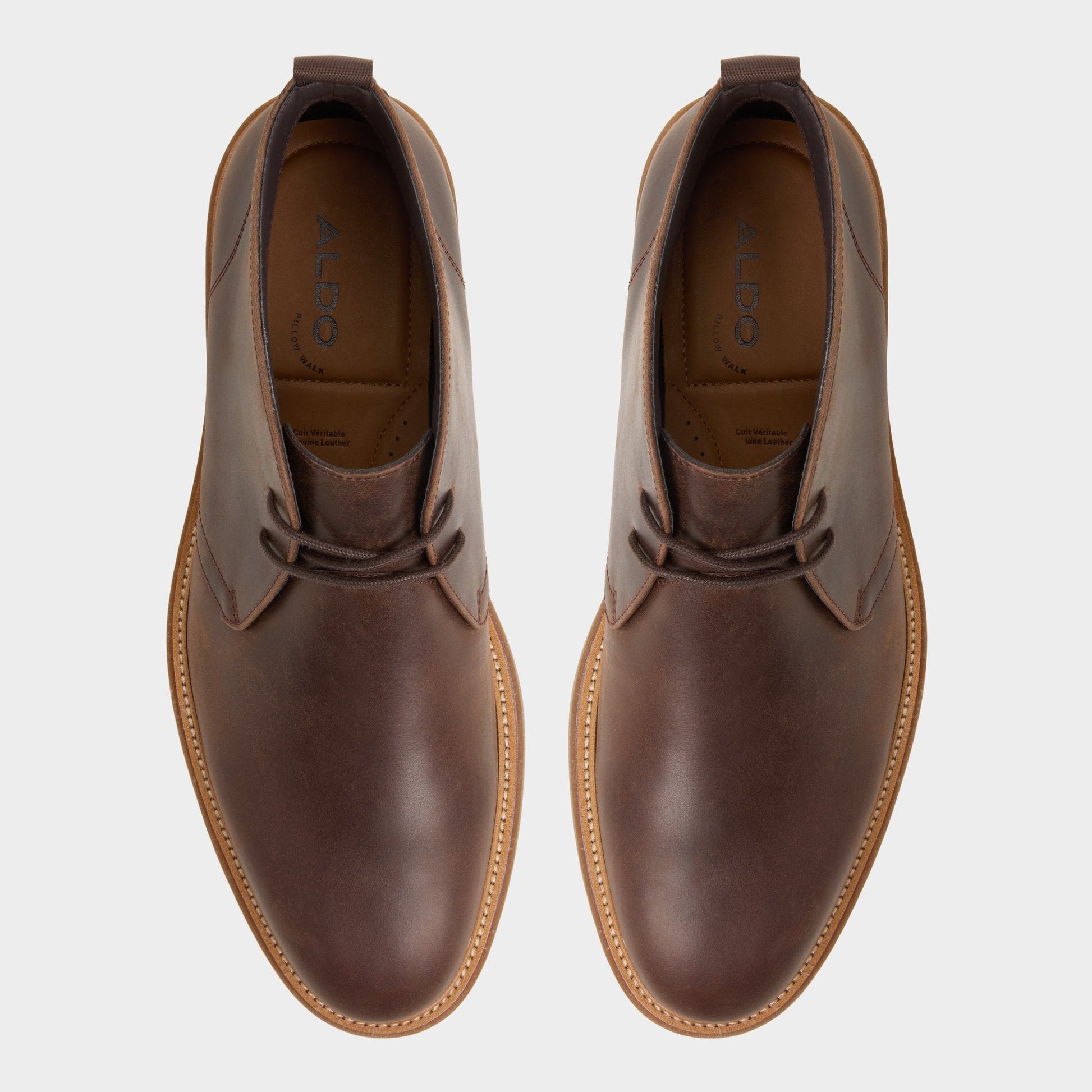 Jefrey Brown Overflow Men's Chukka boots - Chukka boot - Brown Overflow