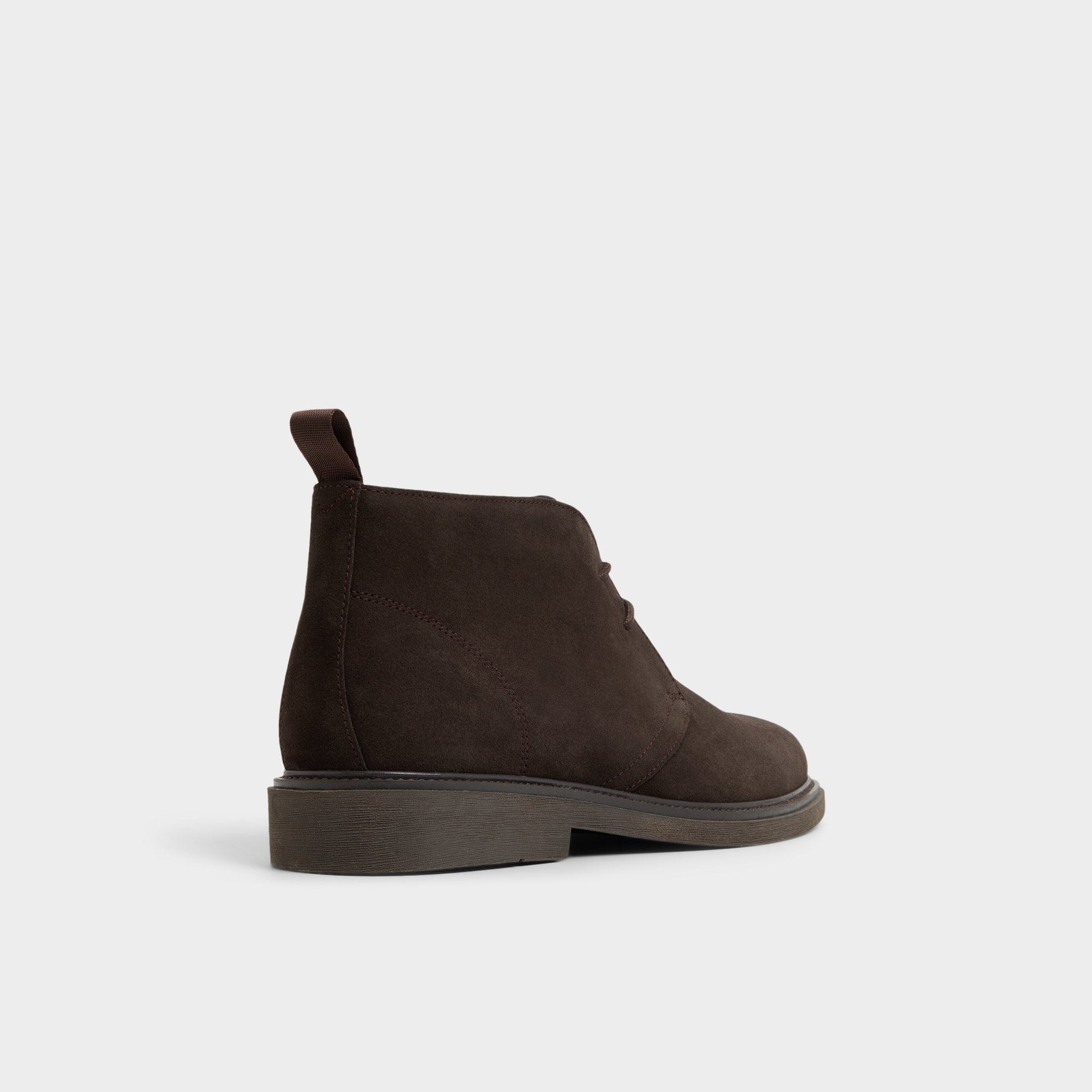 Jefrey Dark Brown Leather Suede Men's Chukka boots - Chukka boot - Dark Brown