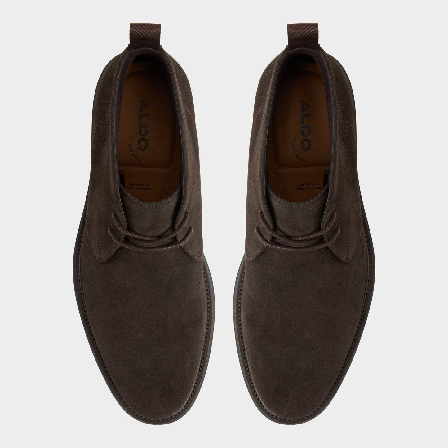 Jefrey Dark Brown Leather Suede Men's Chukka boots - Chukka boot - Dark Brown