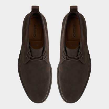 Jefrey Dark Brown Leather Suede Men's Chukka boots - Chukka boot - Dark Brown