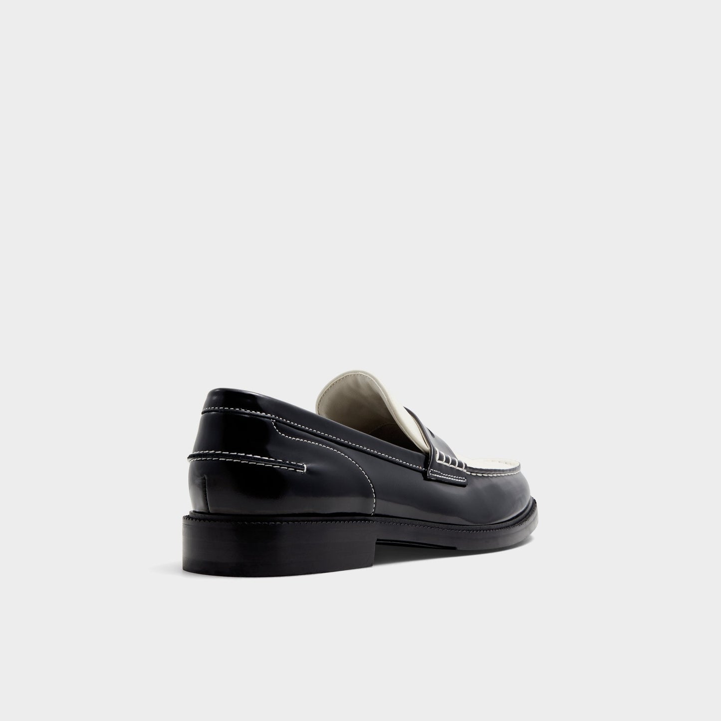 Kieran Black/White Men's Dress Shoes - Loafer - Black/white