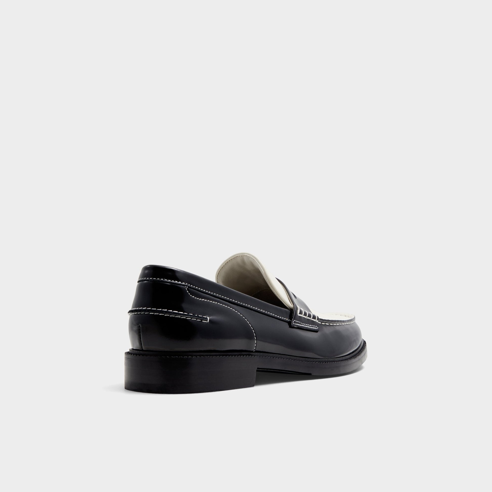 Kieran Black/White Men's Dress Shoes - Loafer - Black/white