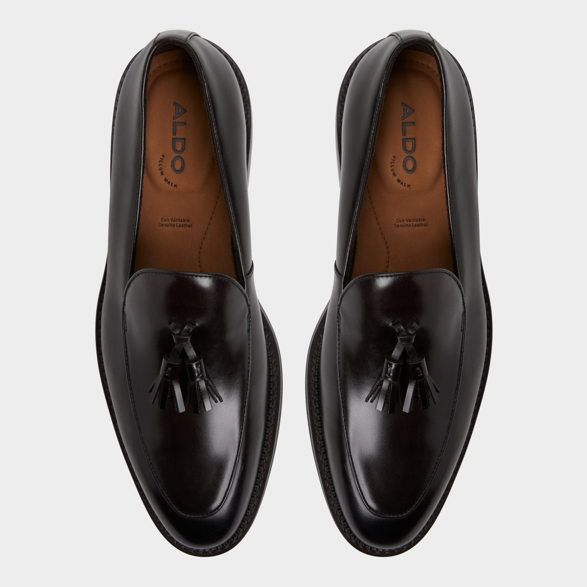 Portos Dark Brown Men's Dress Shoes - Loafer - Dark brown